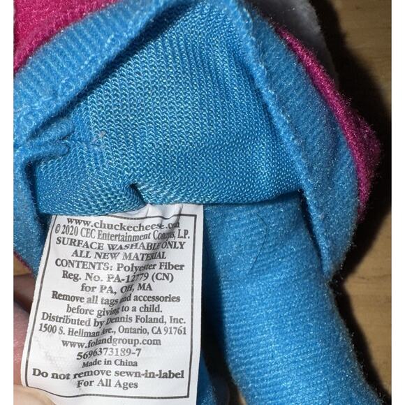 Chuck E Cheese Mr Munch Helen Stuffed Plush Toys Showbiz Pizza Band - Picture 5 of 8